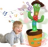 Dansende Cowboy Cactus - Verlichting & Opname - Interactief Speelgoed 1+ Jaar - Pluche - 120 Liedjes - Cadeau - Decoratie