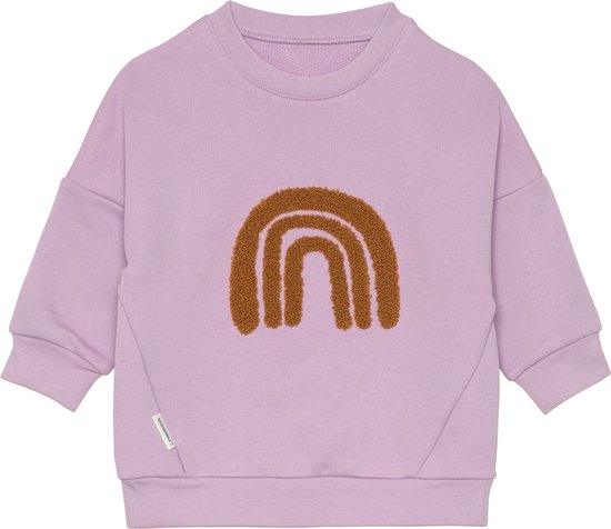 Lässig Kids Sweater GOTS Little Gang Rainbow lilac, 1-2 jaar, maat 86/92