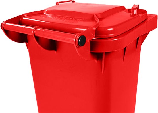 Afvalcontainer 80 liter rood - Kliko | bol