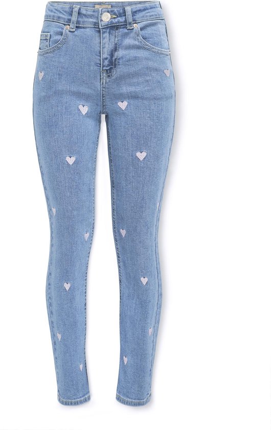 Only KMGFIA SKINNY HEART EMB DNM Jeans Filles - Taille 92