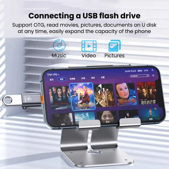 Swiftlink Adapter DrPhone SwiftLink V2 - Lightning naar USB 3.0 Adapter / Converter ...
