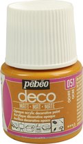 Verf oker - acryl mat - dekkend - 45 ml - déco - Pébéo
