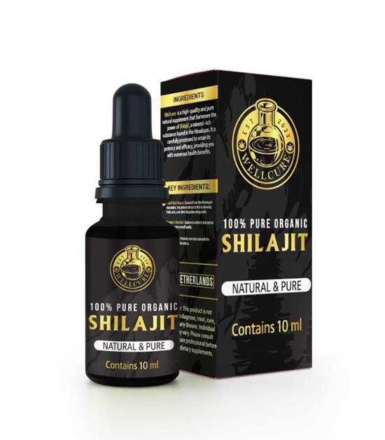 Wellcure® Organische Shilajit - Biologische Shilajit - Nepalese Shilajit Olie - Wellcure