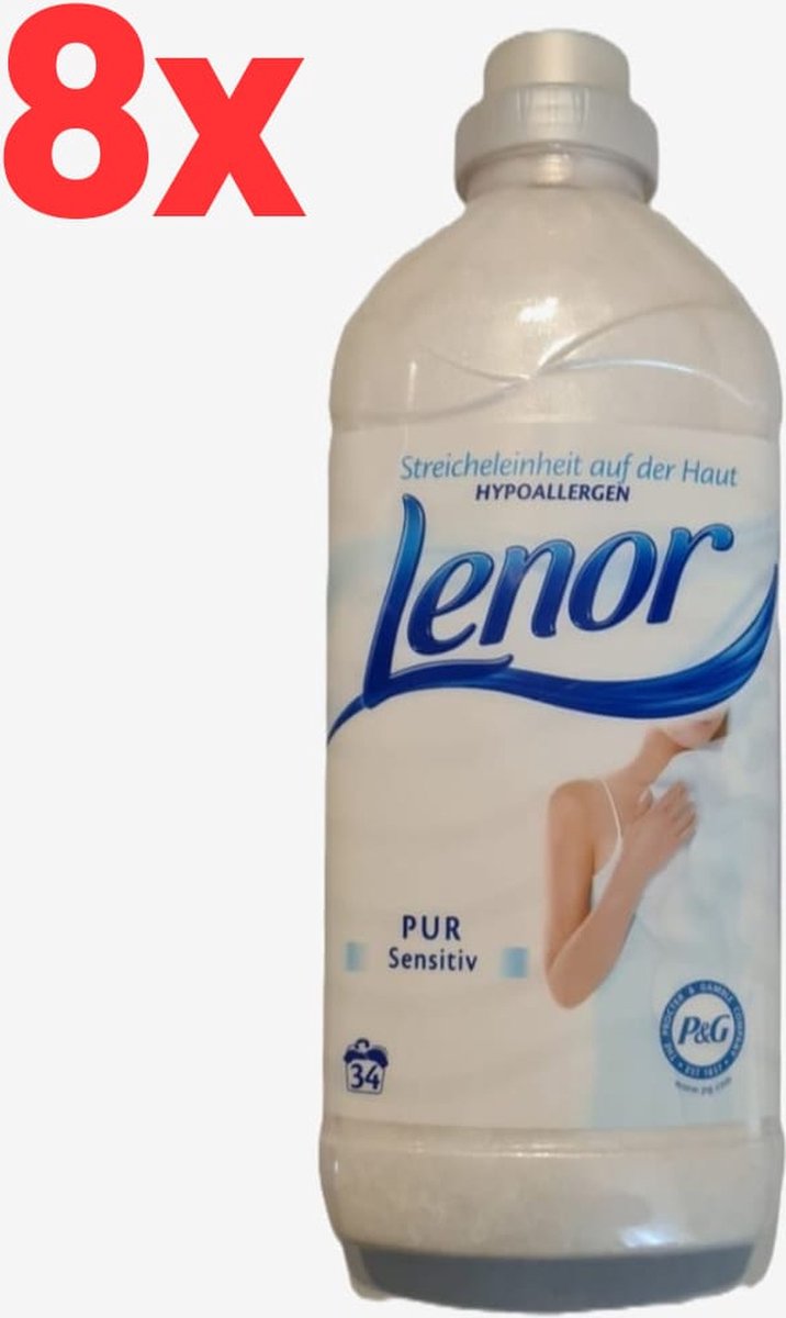 Goedkoopste Lenor - Pure Sensitive - Hypoallergeen - Wasverzachter - 8x 1.2L - 272 Wasbeurten
