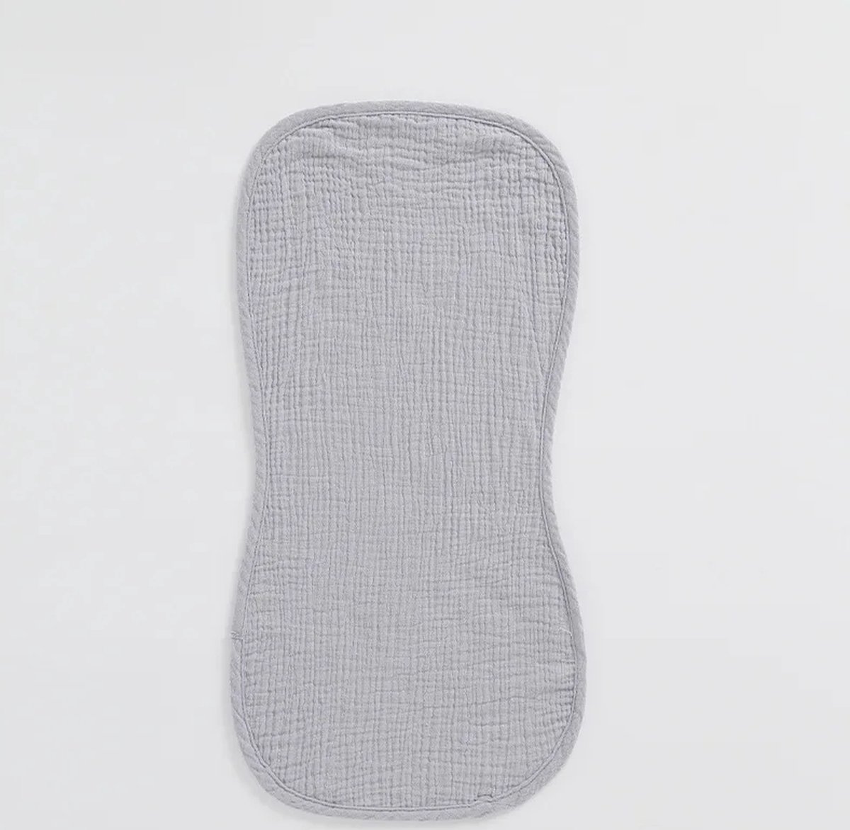 Goedkoopste Ychee - Hydrofiele Katoenen Spuugdoek - Monddoek - Pinda vorm - 49x27CM - Kleur Grijs
