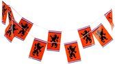 Oranje Slingers Vlaggenlijn Oranje - Feest Artikelen - Rood Wit Blauw - Koningsdag - EK 2024 - WK - Oranje Versiering - Oranje Vlaggetjes - 8 Meter