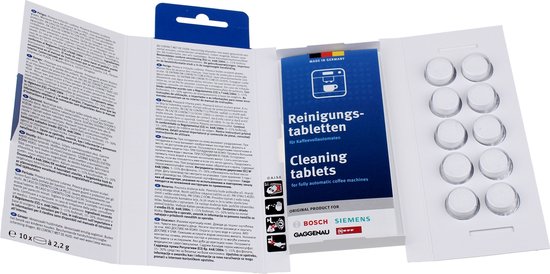 10 Pastilles Nettoyantes Pour Cafetière Expresso Bosch Et Autres Marques - Référence 00312295