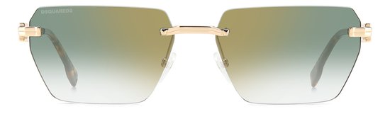 Dsquared2 D2 0102/S Ovaal Metaal Met spiegelglazen Heren Zonnebril van Dsquared2 — afbeelding 2