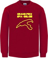 Pull Unisexe Grand Prix Spa - Belgique - 2024-2X LARGE - Rouge et Jaune