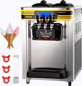 Bol.com Softijsmachines Ice Cream Machine Commerciële Softijsmachine IJsmachine 2350W 22-30L/H 3 Smaken aanbieding