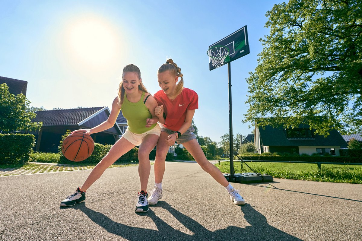 Salta Forward – Basketbalpaal voor kinderen – Verstelbare hoogte 230 - 305 cm – Verrijdbaar basketbalstandaard met basketbalring – Zwart — afbeelding 5