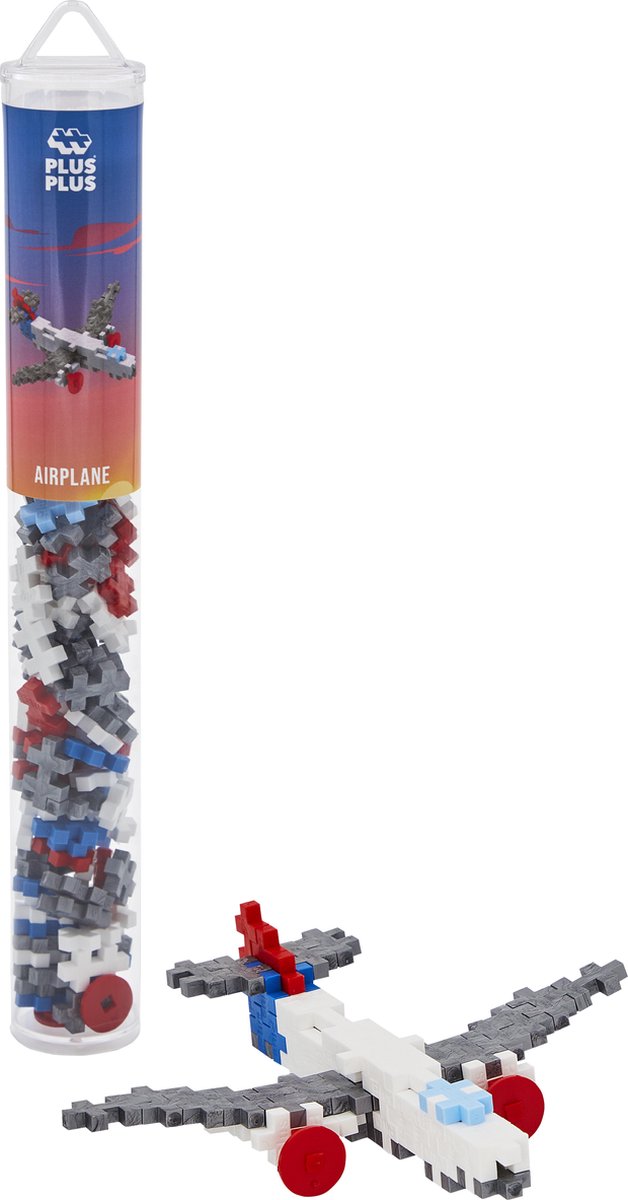 Plus-Plus Tube airplane 100-piece construction set - 4284 - Construction toys - Construction toys - Set with building blocks - From 5 years