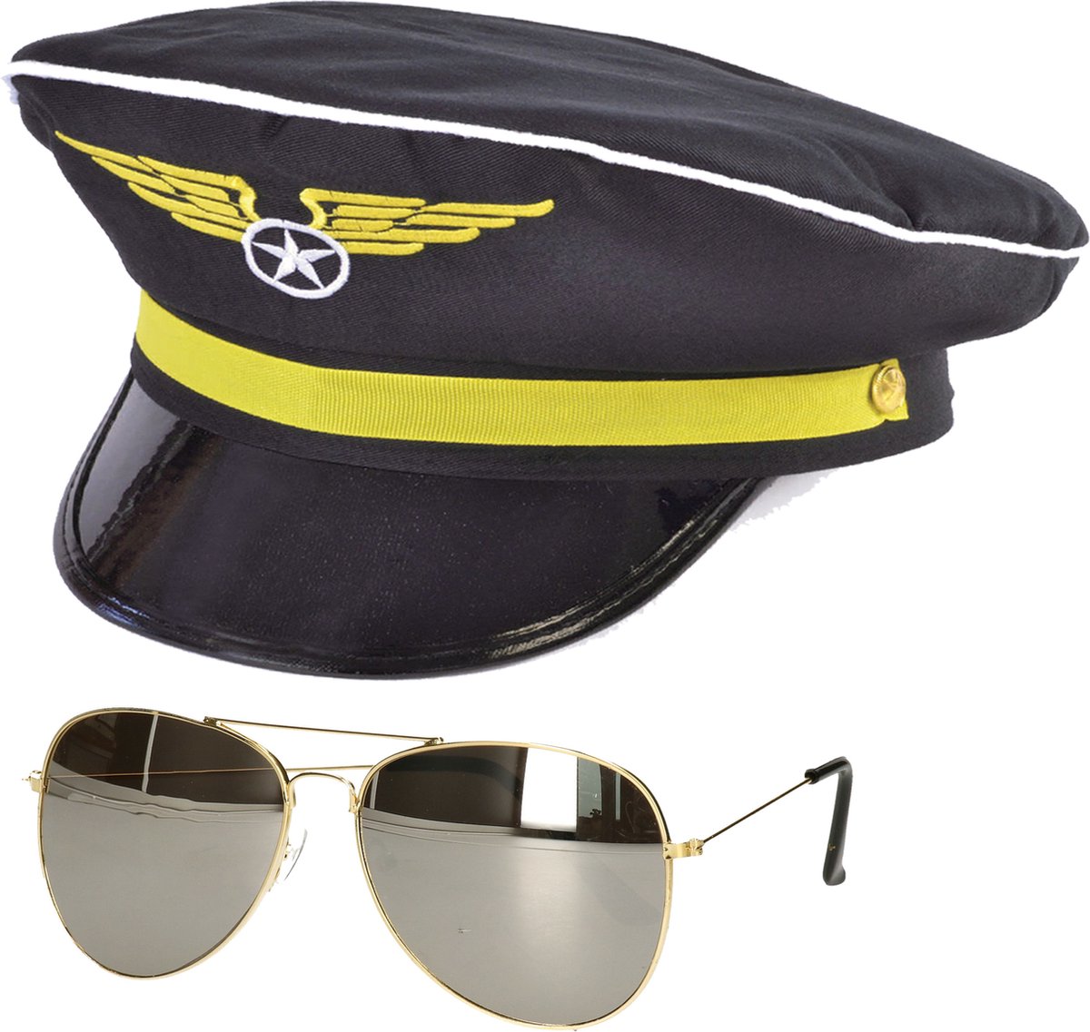 Bekijk deze zwarte pilotenmuts Gratis Motorbril