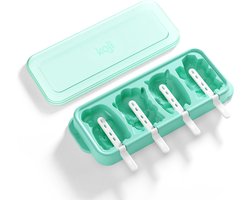 IJslolly Vorm, Ice Pop Set, voor 4 IJsjes, Monster, Groen, BPA vrij, Polypropyleen - Koji by ZOKU