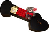 Valentijn geschenk cadeau - Giftpack - Chocolade Geschenk - Ferrero Rocher - Teddybeer - Valentijnsdag - Valentijncadeautje voor haar - Love Liefde Uniek - Cadeau voor hem of haar