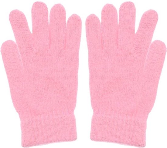 Gebreide handschoenen - Wollen handschoenen - Winter - Koude handen - Roze - Zachte handschoenen