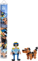 Plus-Plus - Politie Tube - Constructiespeelgoed - Set Met Bouwstenen - 100 Delige Bouwset - Bouwspeelgoed - Vanaf 3 Jaar