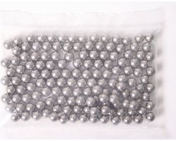 Bofix Kogels 3/16 144 Stuks Carbonstaal Zilver