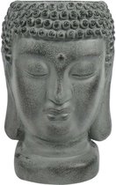 Pot de fleurs Bouddha en pierre 29 cm - Zwart