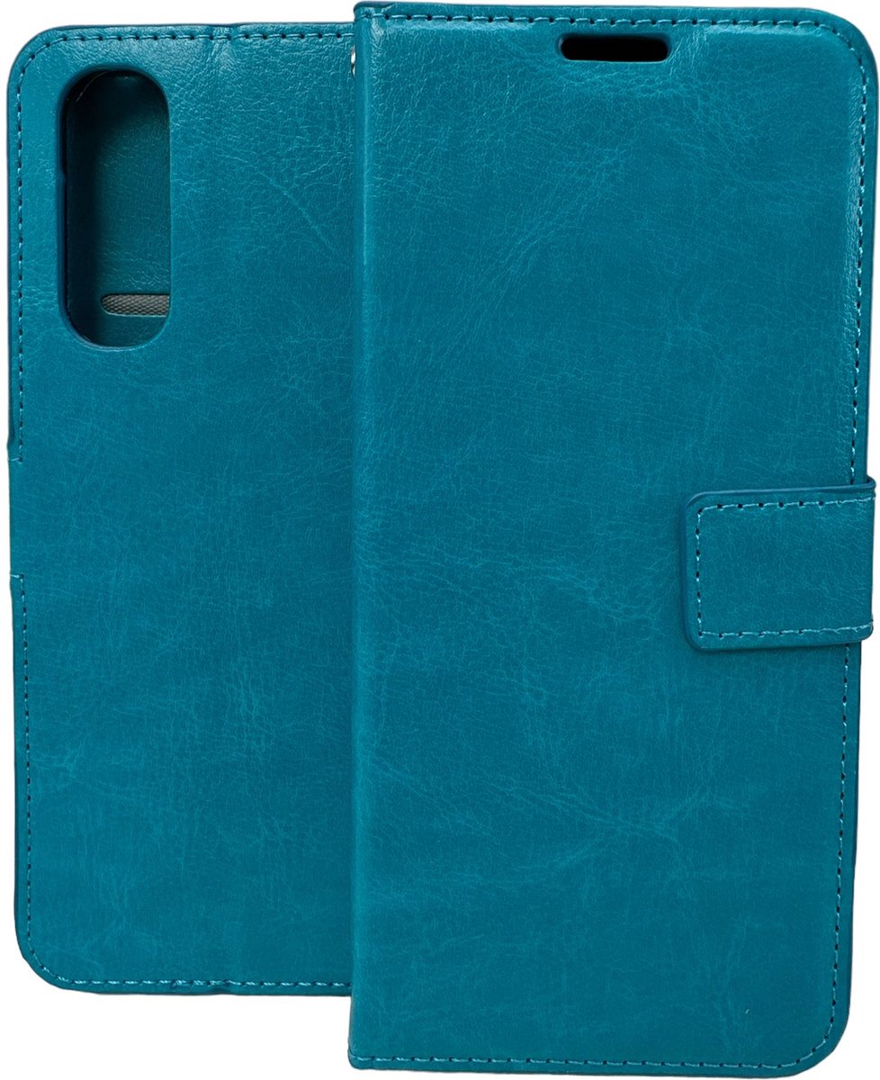Portemonnee Book Case Hoesje Geschikt voor: Oppo Find X2 Neo - Turquoise