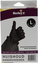 Voordeelverpakking 2 X Select huishoudhandschoen, zwart Sup sterk, L, 1pr
