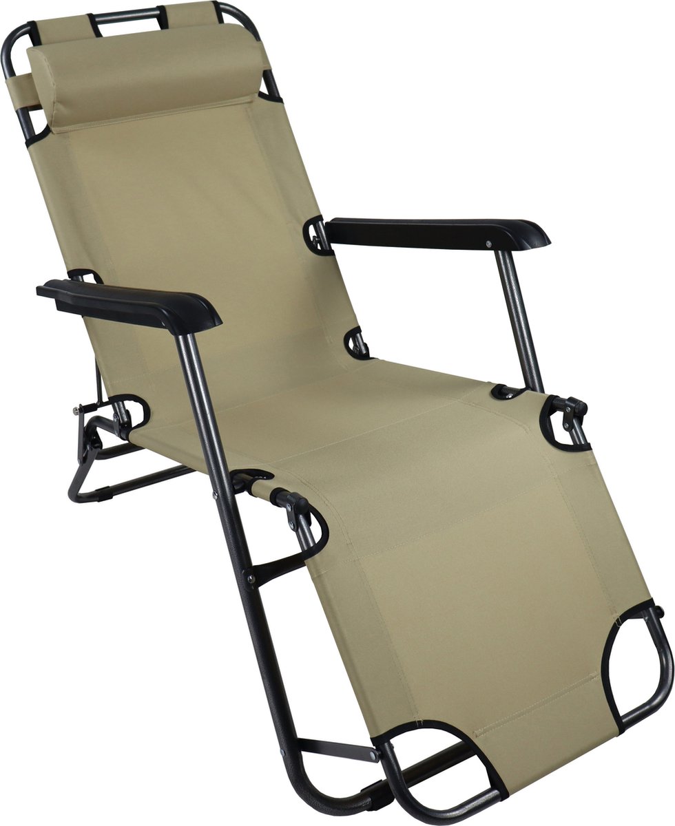 VCM grijze rotan ligstoelen set van 2, ligstoel, ligbed, tuinligstoelen, opvouwbare strandligstoel, verstelbare ligstoel, zonnebed, opvouwbare ligstoel met gezichtsopening, draagbare strandligstoel, ligstoel met kussen