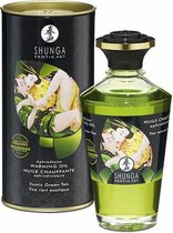 Shunga - Verwarmende Olie - Om Van Het Lichaam Te Likken - Green Tea