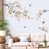 decalmile Bloem Boom Tak Muurstickers Kersenbloesem Floral Vogels Muurtattoo Slaapkamer Woonkamer Sofa TV Achtergrond Wanddecoratie