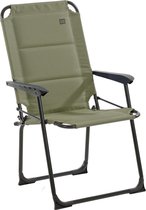 Chaise de camping Travellife Lago Compact Moss Green - Rembourrage confortable - Résistant à Water et aux UV - Comprend une protection pliable