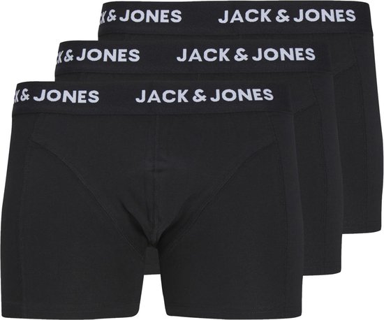 JACK&JONES ADDITIONALS JACANTHONY TRUNKS 3 PACK BLACK Heren Onderbroek - Maat XL