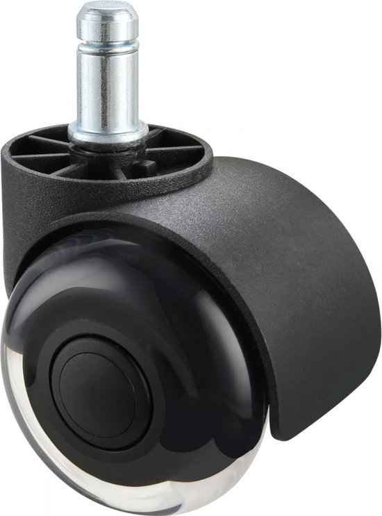 COSYLAND Bureaustoelwielen set van 5, 11 x 22 mm, transparant wit COSYLAND Bureaustoelwielen set van 5, 11 x 22 mm, transparant wit