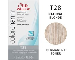Wella Color Charm Toner - T28 - Natural Blonde - Wella toner - Haartoner - Asblond - Anti yellow
