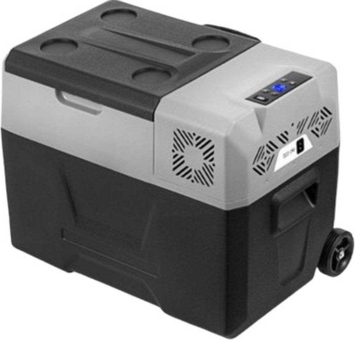 HDJ Auto Koelbox - Koelbox Elektrisch 12V 230 Volt - Elektrische Koelbox - Koelbox Auto - Koelbox 12V - 24V - 50L - Compressor Koelbox voor Camping, Picknick, Varen en Caravan Gebruik - Zwart