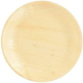 Papstar biologisch afbreekbare bordjes palmblad - 6x stuks - dia 23 cm - wegwerp borden - bbq/verjaardag
