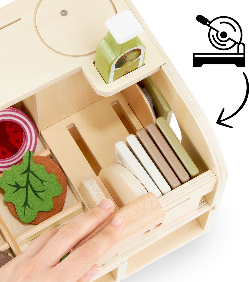 Mamabrum Wooden sandwich bar for children 3 , toys, restaurant, toys, rolls, role play toys - cook, toy kitchen accessories for children