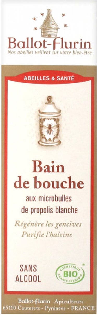 Ballot-Flurin Biologisch Wit Propolis Microbubbel Mondwater 50 ml