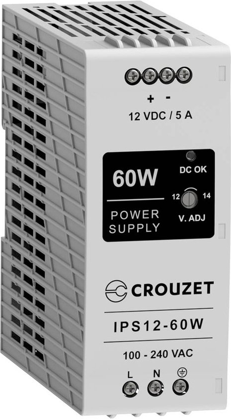 Crouzet 89452061 Industriële netvoeding 12 V 5 A 60 W Inhoud 1 stuk(s)