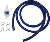 Benzineslang / Filter Kit 5x8mm PVC 100cm Blauw