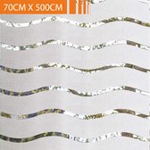 Simple Fix Raamfolie - Statisch - Anti Inkijk - Plakfolie - Zelfklevend - Zonwerend - Golvend - 70cm x 500cm