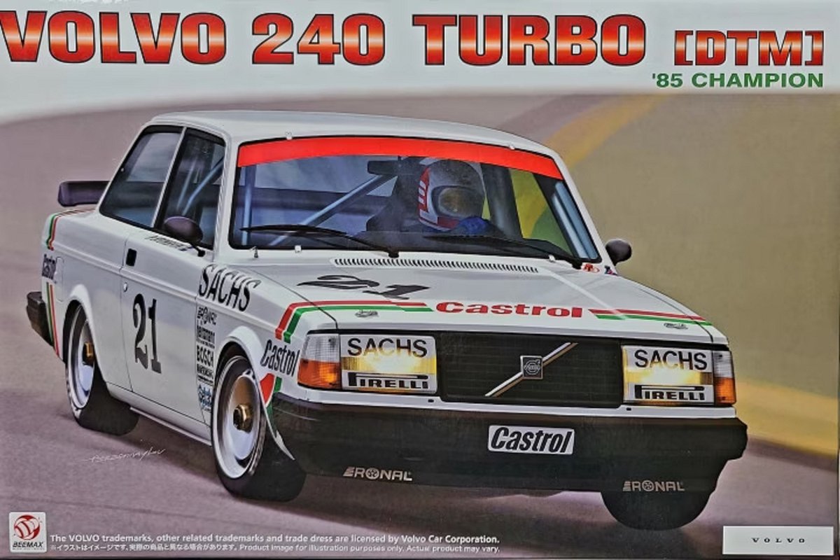 1:24 Beemax 24027 Volvo 240 Turbo [DTM] - 1985 Champion Plastic Modelbouwpakket