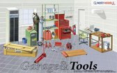 1:24 Fujimi 11505 Diorama Garage Tools nr.2 Plastic Modelbouwpakket