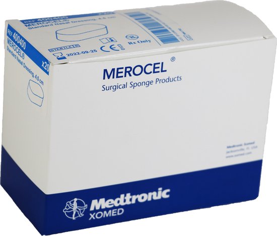 Voordeelverpakking 4 X Merocel std neustampon 4,5cm, 20 stuks (400400)