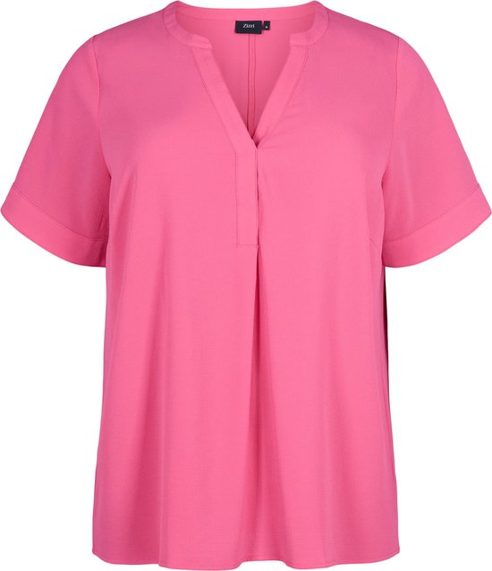 ZIZZI VANNI 1/2 BLOUSE Dames Blouse - Pink - Maat L (50-52)