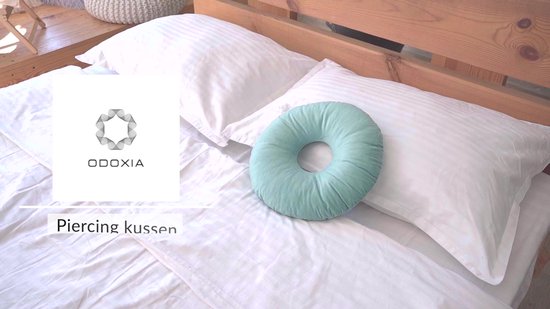 Topzora Piercing kussen met gat – donutkussen voor zijslapers ter verlichting van pijn bij oorpijn, donutkussen voor zijslapers ter verlichting van pijn in het oor, grijs