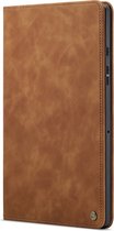 Samsung Galaxy Tab A9+ Bookcase hoesje - CaseMania - Effen Cognac - Kunstleer