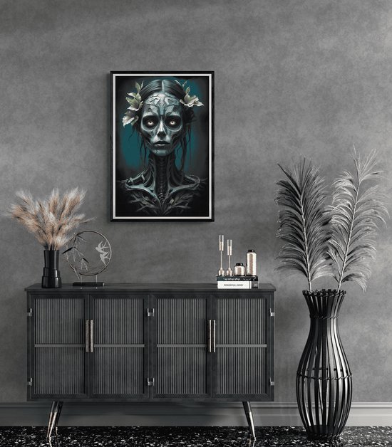 Dia de los Muertos Poster | Zombies Poster | Jour des Morts Poster | Résumé Affiche | 51x71cm | Décoration murale | Affiche murale | MT | Convient pour l'encadrement