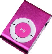 Mini MP3 speler met in-ear koptelefoon Roze