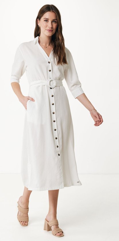 Robe Cargo Ceinturée Femme - Off White - Taille XL