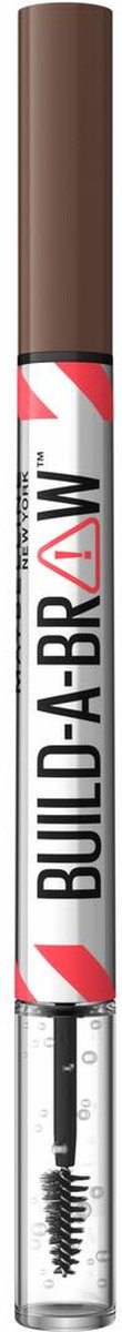 Maybelline - Build-a-Brow - Wenkbrauwpotlood/-gel - voor elk type wenkbrauw - creëert natuurlijke, vollere wenkbrauwen in slechts 2 stappen - Medium Brown