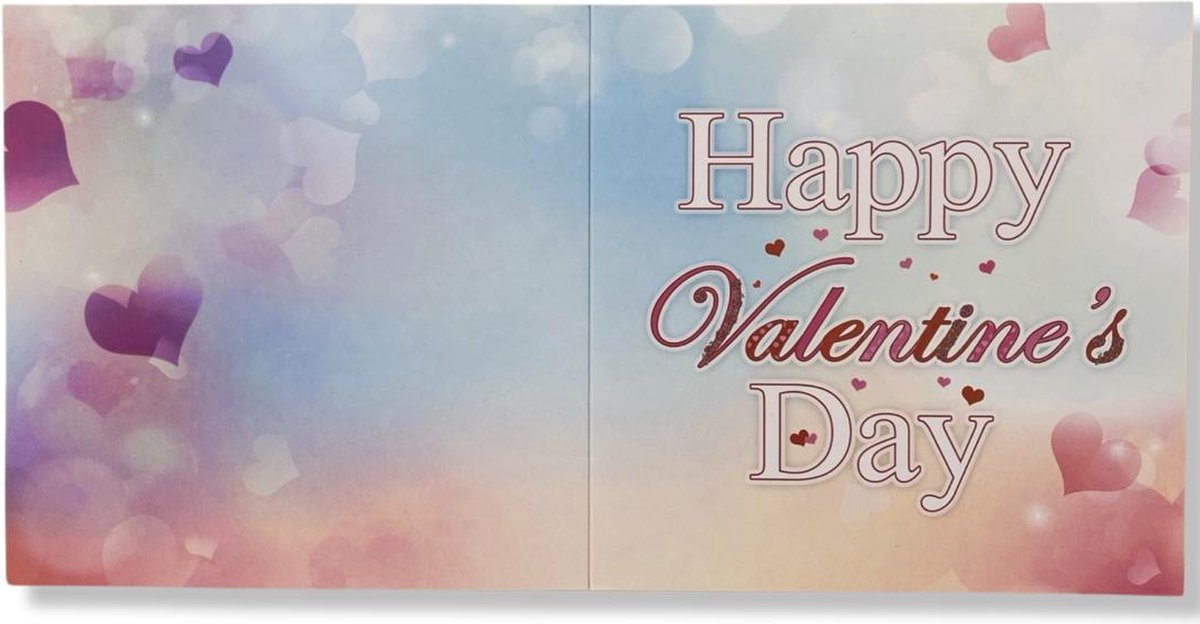 Luxe Valentijn 3D effect Wenskaart - You are the love - 16x16cm